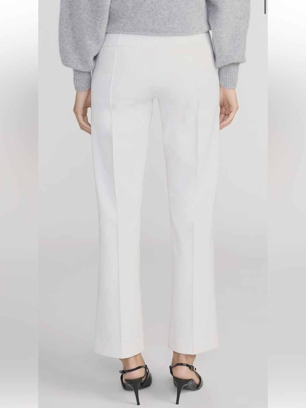 New! Frame SZ 2, cream The Reboot Crop Trousers. - Picture 4 of 13